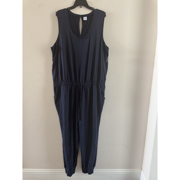 Amazon Essentials Women's Studio Terry Fleece Jumpsuit plus size 3x blue navy - Picture 12 of 16